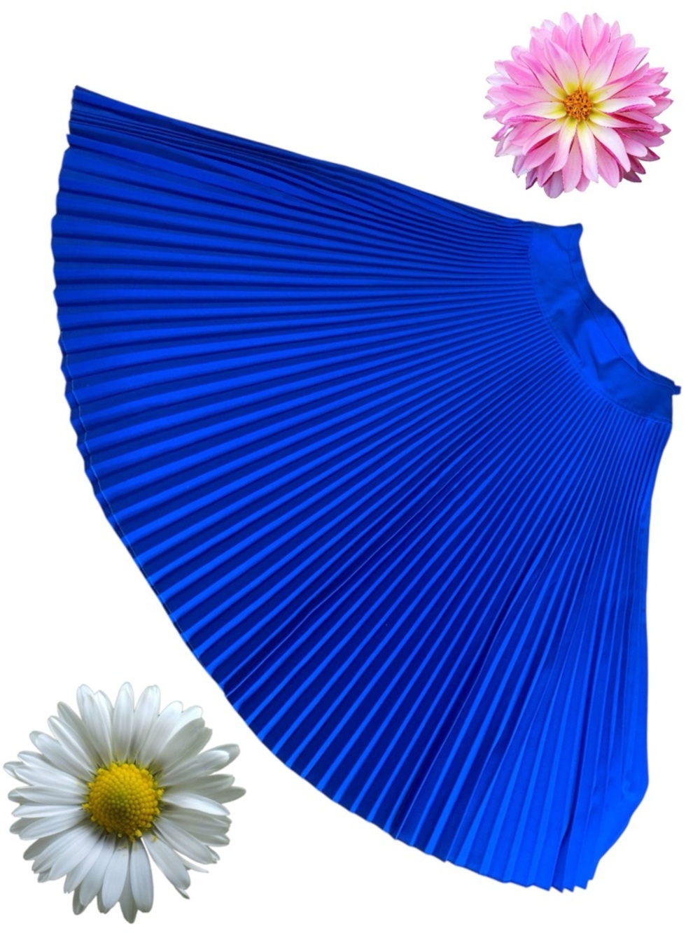 Paniz Accordion Pleated Maxi Skirt in Royal Blue Size 6 (Fits like a 8-10)